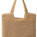 Trifabricy Beach Bags for Women, Woven Straw Tote Bags，Large Beach Bag, Weaving Swim Shopping Travel Bag Waterproof