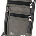 HERO Neck Wallet - RFID Blocking Passport Holder, Easy to Conceal Travel Pouch (Army Grey)